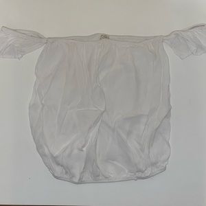 John Galt Off-The-Shoulder White Top